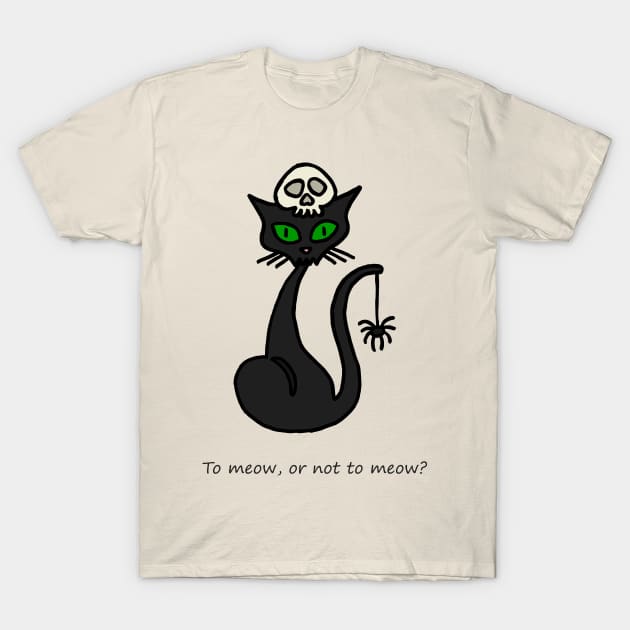 To meow, or not to meow? T-Shirt by ElviraDraat